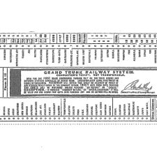 Picture 54 – Grand Trunk Railway Ticket, 1906. Image provided by Lynne Golding
