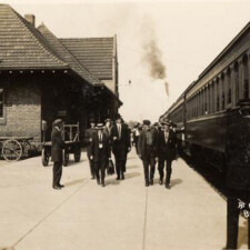 Picture 30 - Grand Trunk Station, Brampton. Image from the Frost Postcard Collection. Used with permission of Region of Peel Archives