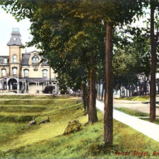 Picture 25 - Haggertlea from Nelson Street, Brampton. Image from the Frost Postcard Collection. Used with permission of Region of Peel Archives