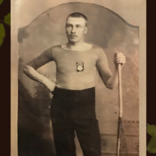 Picture 34 - Jethro Roberts (Stephens) in Lacrosse uniform circa 1880's. Image provided by Lynne Golding