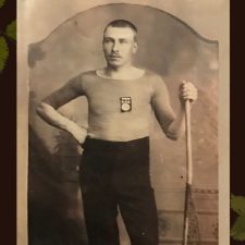 Picture 34 - Jethro Roberts (Stephens) in Lacrosse uniform circa 1880's. Image provided by Lynne Golding