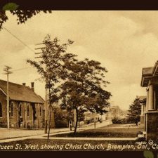 Picture 56 – Christ Church, Brampton. Image from Frost Postcard Collection. Used with permission of Region of Peel Archives