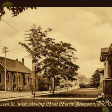 Picture 56 – Christ Church, Brampton. Image from Frost Postcard Collection. Used with permission of Region of Peel Archives