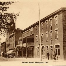 Picture 10 - Queen's Hotel, Brampton. Image from the Frost Postcard Collection. Used with permission Region of Peel Archives