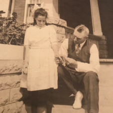 Picture 2 - Jessie and Jethro her father circa 1916. Image provided by Lynne Golding